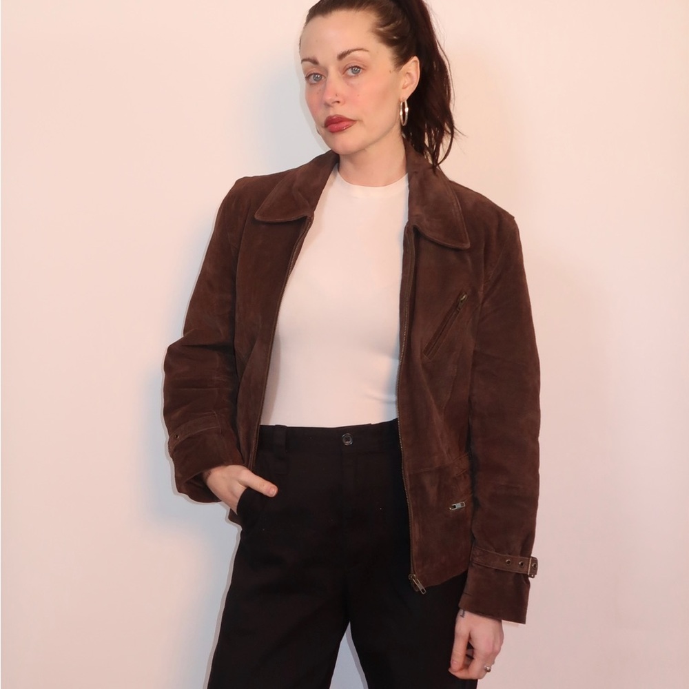 Women's Brown Suede Jacket